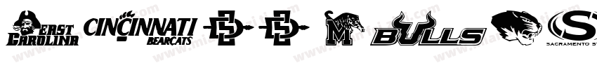 NCAA Seton字体转换